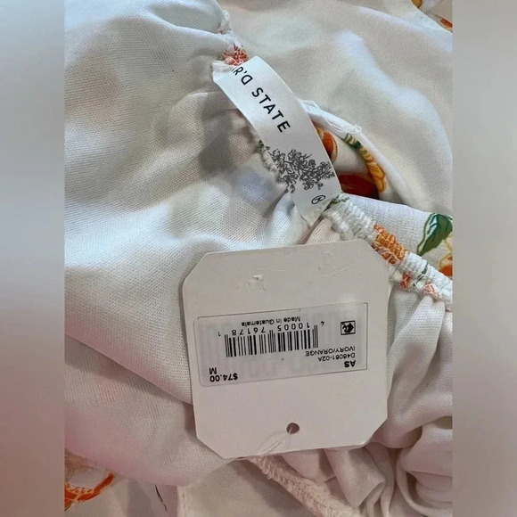 Altar'd State White Floral Della Mini Dress NWT - Picture 6 of 6